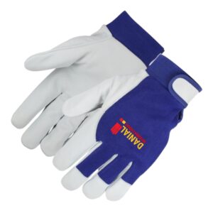 DI 1006 Goatskin Blue Interlock Cotton Backing