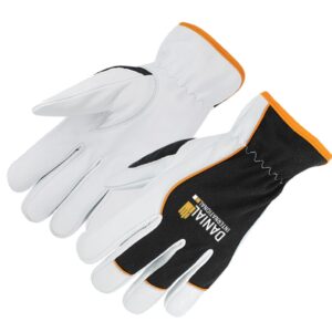 DI 1030 Goatskin Black Cotton Backing Hi-Viz Hem