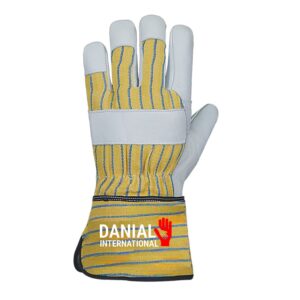 DI 1058 Cow Grain Double Palm Strip Cotton Back