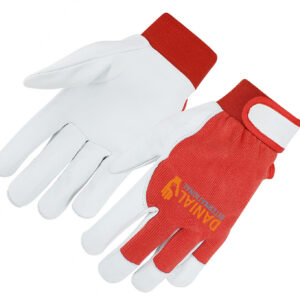 DI 1006 Goatskin Red Ribby Fabric Backing