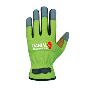 DI 3040 Golden Goat Leather Pale Green Spandex Back